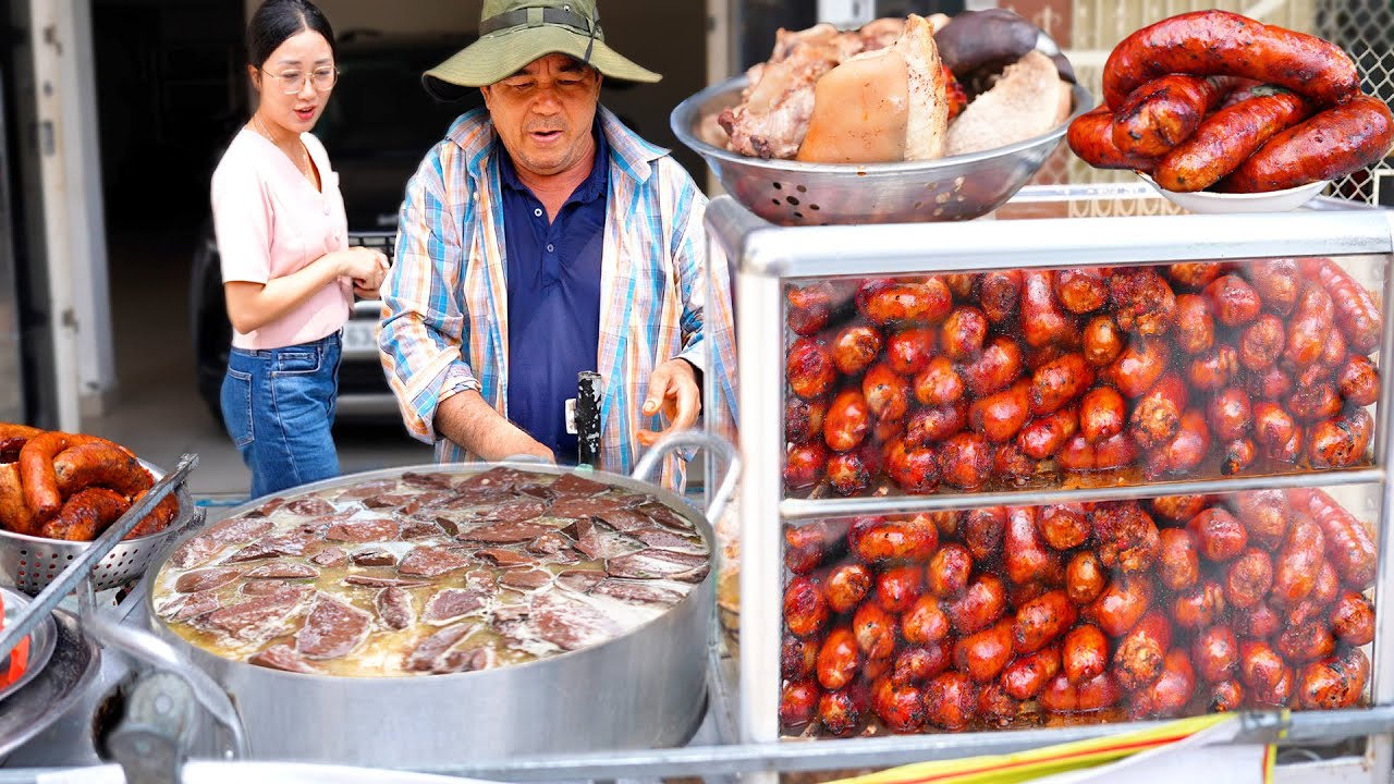 Khủng Xe Cháo Huyết Hậu Lòng Dồi Chiên ngon rẻ đặc biệt chủ nghỉ nhiều hơn bán, làm khách thương nhớ