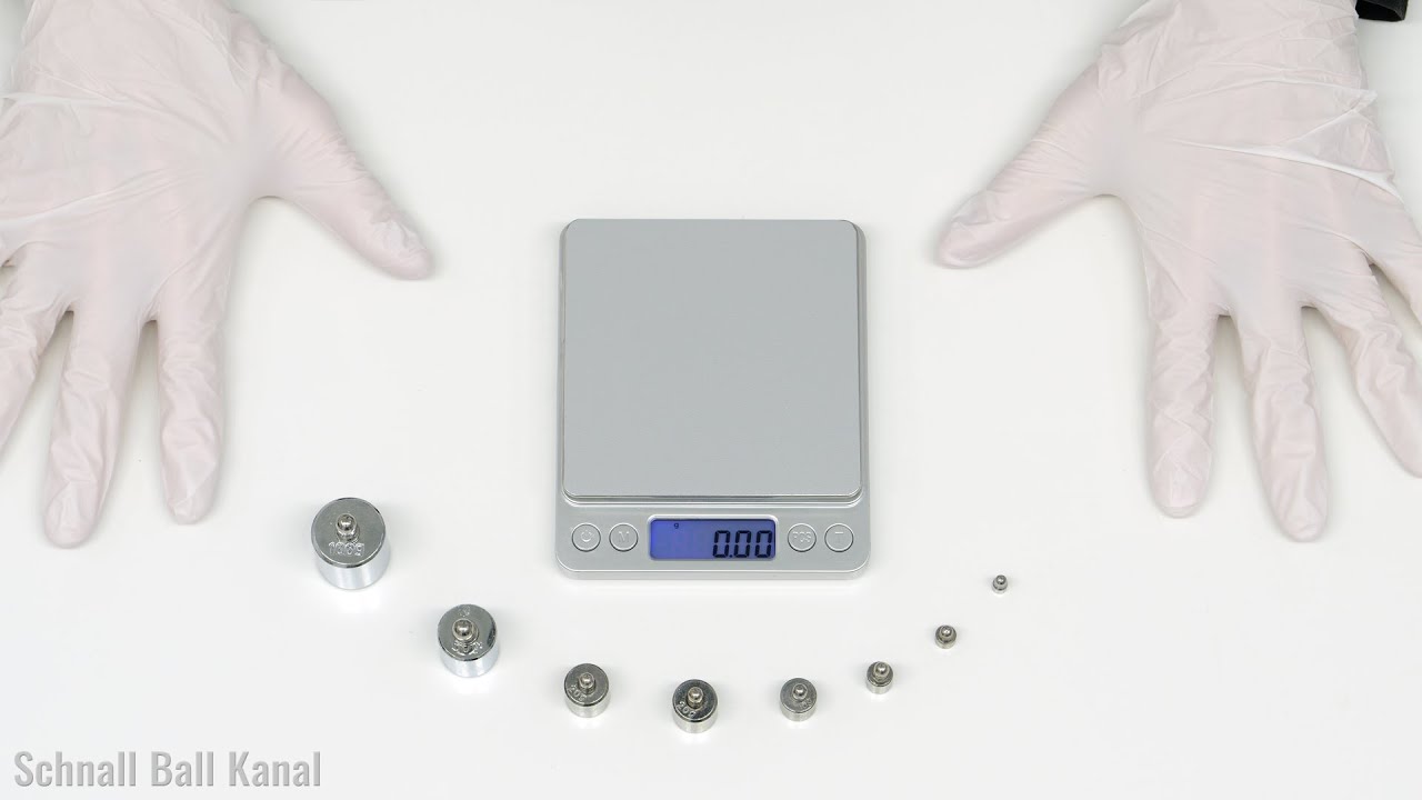 Testing And Checking Scale - 1g - 100g - Test der Feinwaage - 8K UHD Video