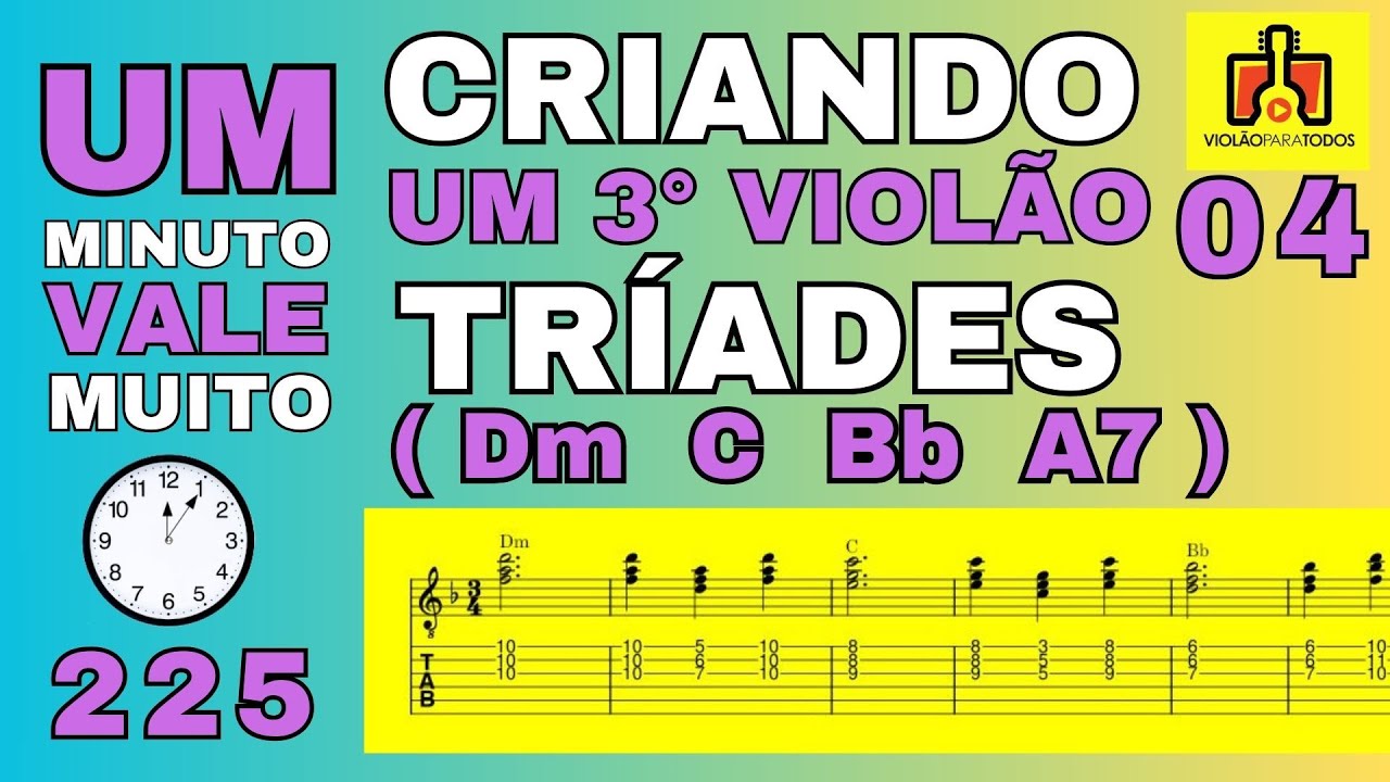 CRIANDO um 3º Violão Sobre RÉ MENOR Violão Para Todos