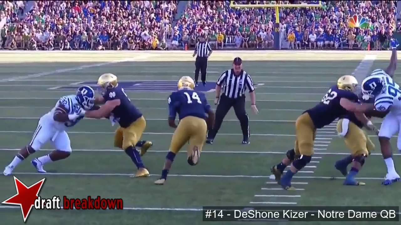 DeShone Kizer (Notre Dame QB) vs Duke 2016