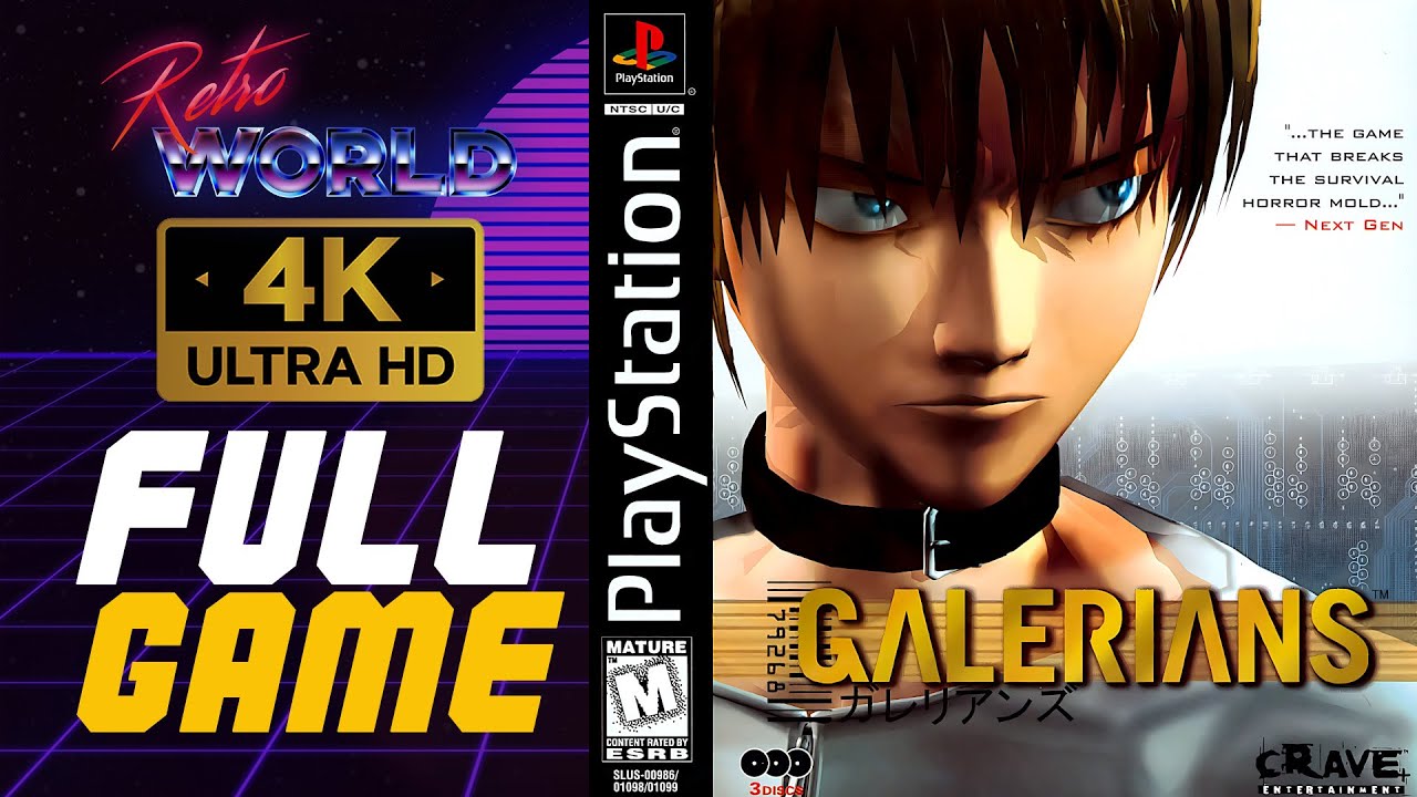 Galerians (PS1) | Longplay | No Commentary 4K