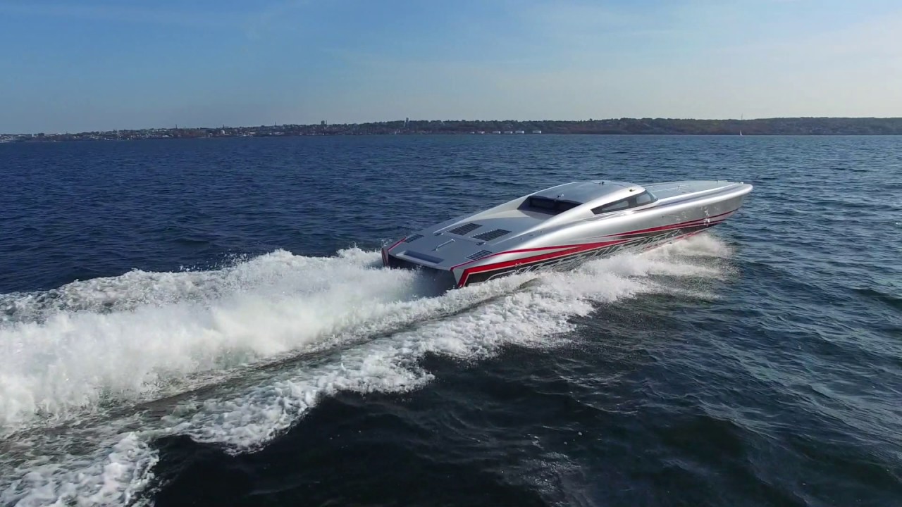New Outerlimits SV43 Race Boat Drone Footage