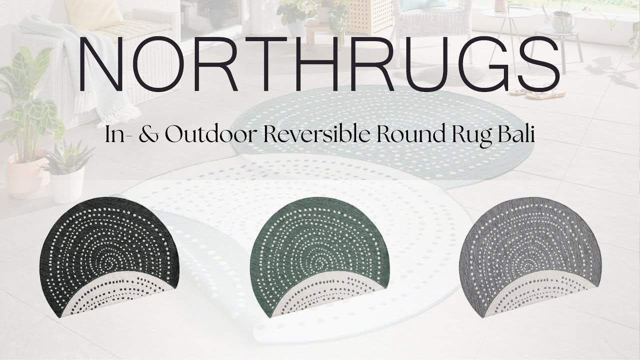 Northrugs Runder In - und Outdoor Teppich 