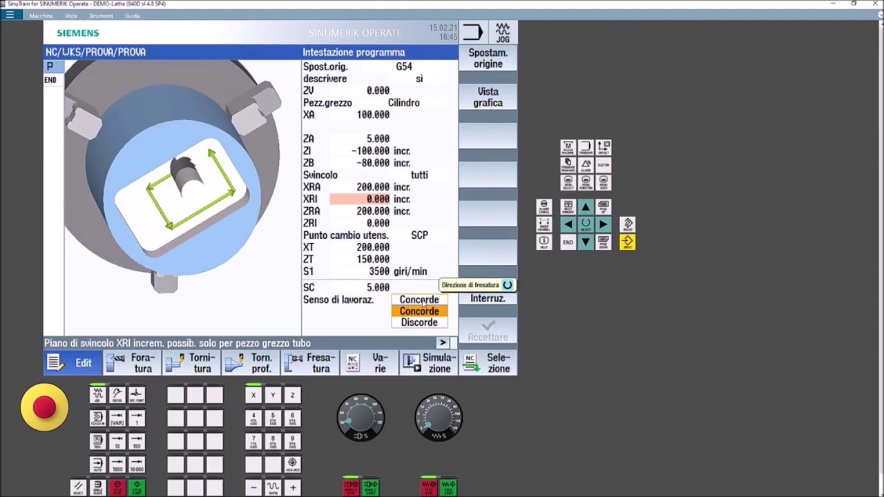 Tutorial Sinutrain Siemens 840D  Shopturn, raccolta completa.