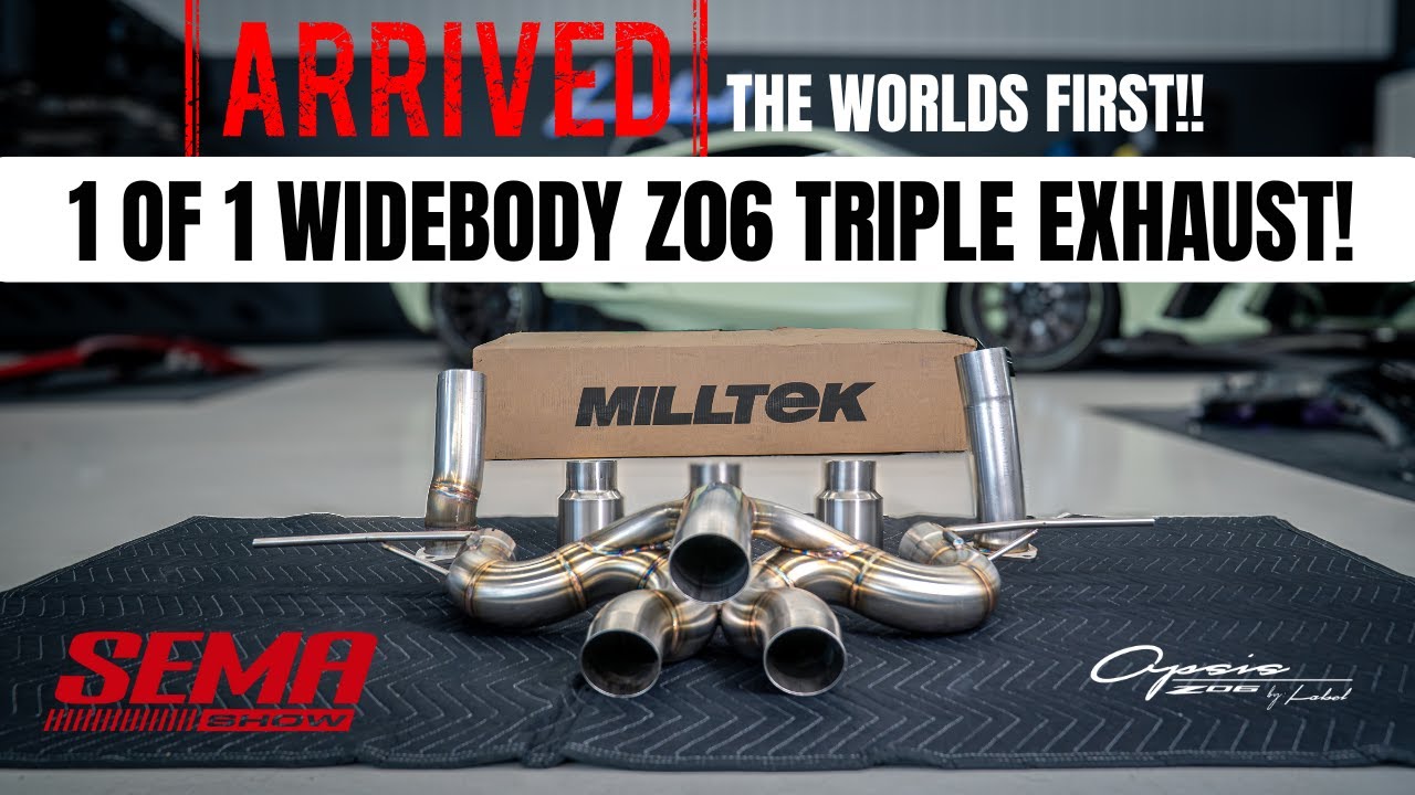 РАСПАКОВКА/ВЫЯВЛЕНИЕ/УСТАНОВКА ВЫПУСКА C8Z06 Triple Tip MILLTEK! ПРИБЫЛ КАК РАЗ К SEMA! ПОГНАЛИ!!