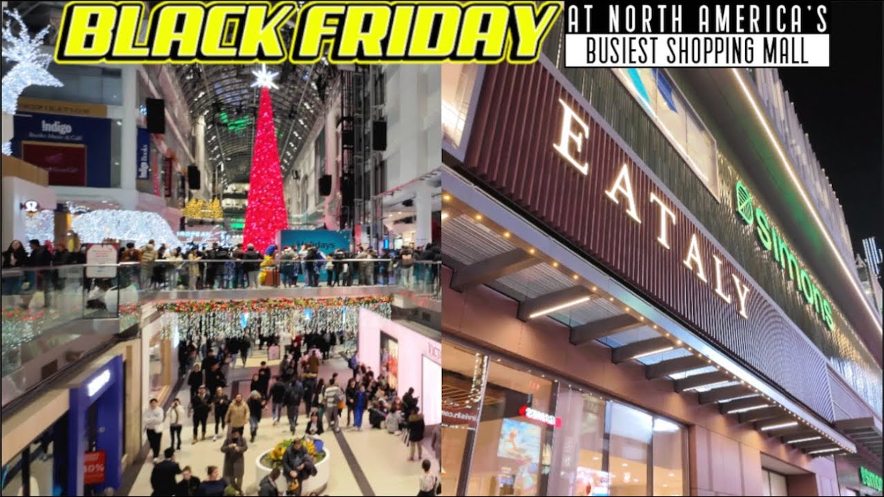 Eaton Centre Eataly? Прогулка по самому оживлённому торговому центру Торонто и его новому главном...
