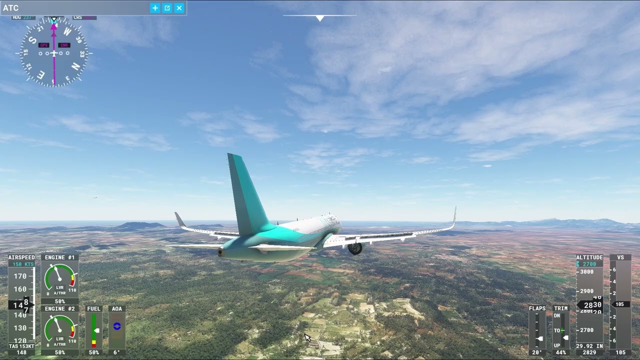Aproximación Palma (LEPA) Airbus a320neo/ Flight Simulator