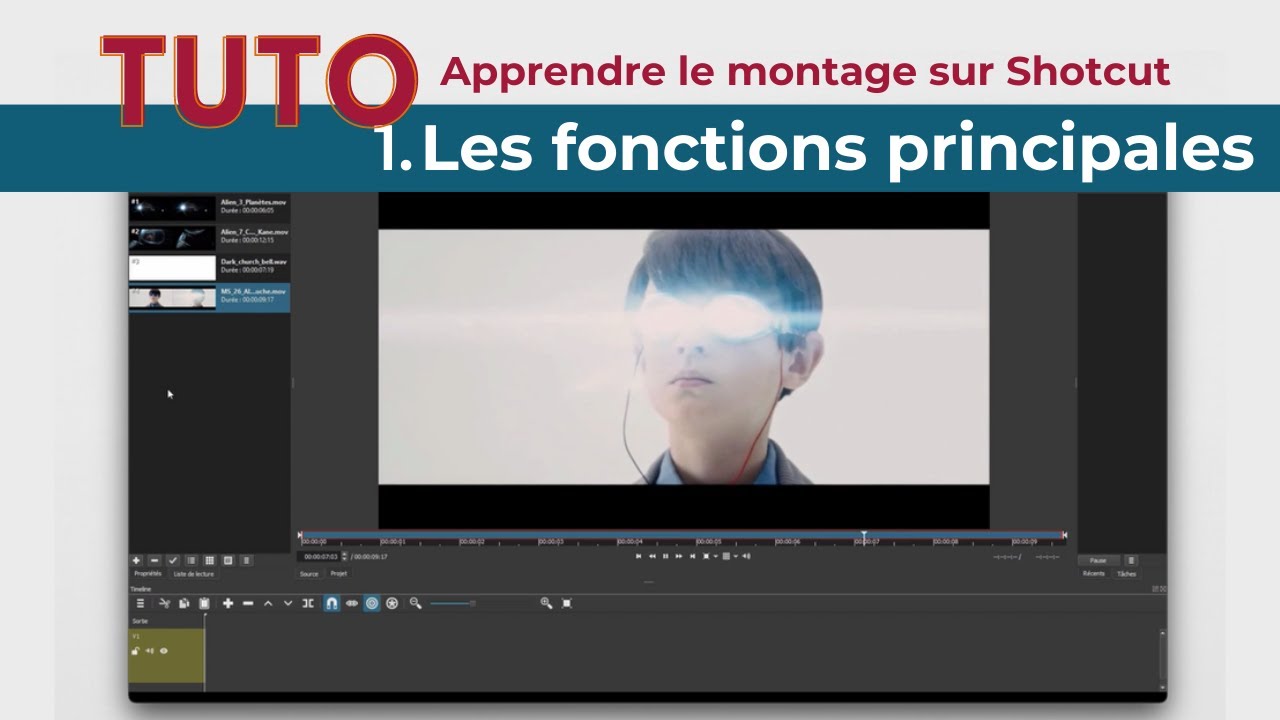 TUTO#1 | MONTAGE vid&eacute;o avec SHOTCUT : les fonctions principales