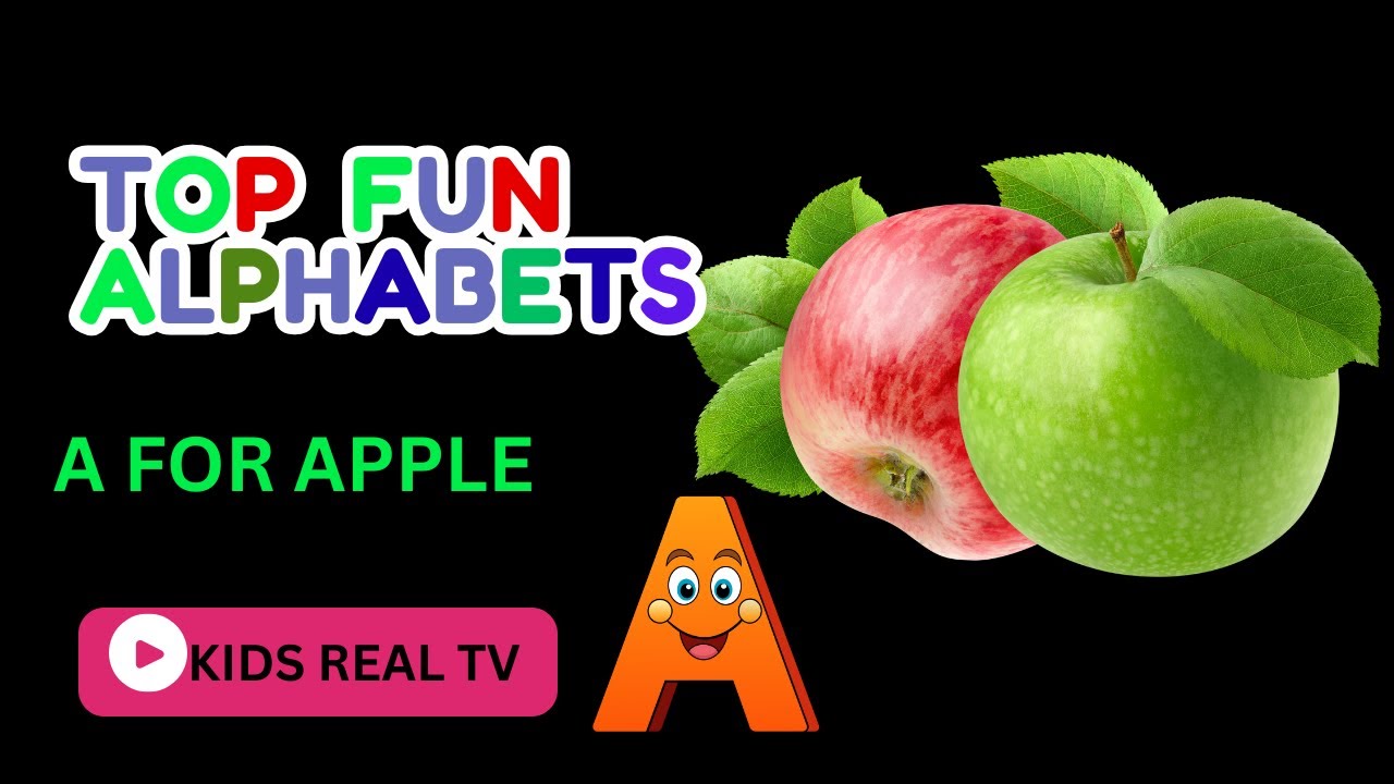 ABC Song for Kids | A is for Apple 🍎 | Fun Alphabet Song with Bright Animations for Kids