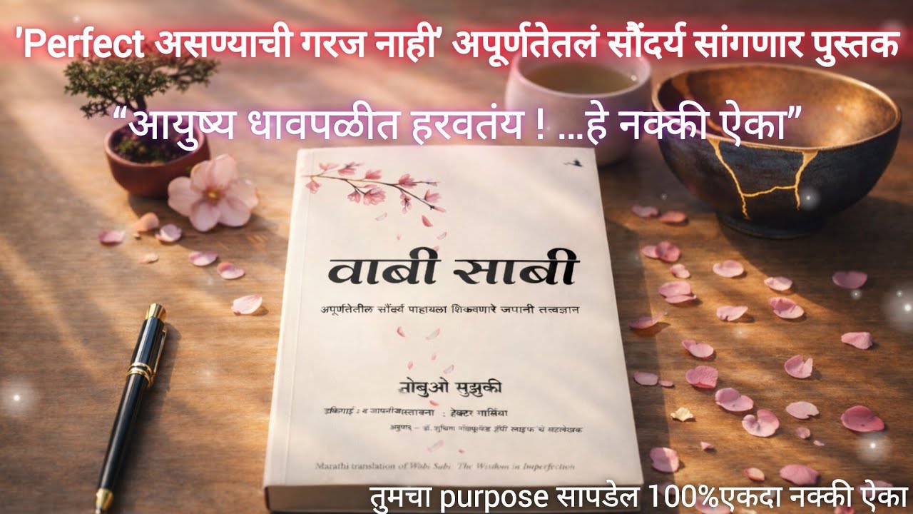 वाबी साबी | WABI SABI book summary in marathi |  wabi sabi Explained in Marathi | मराठी सारांश 