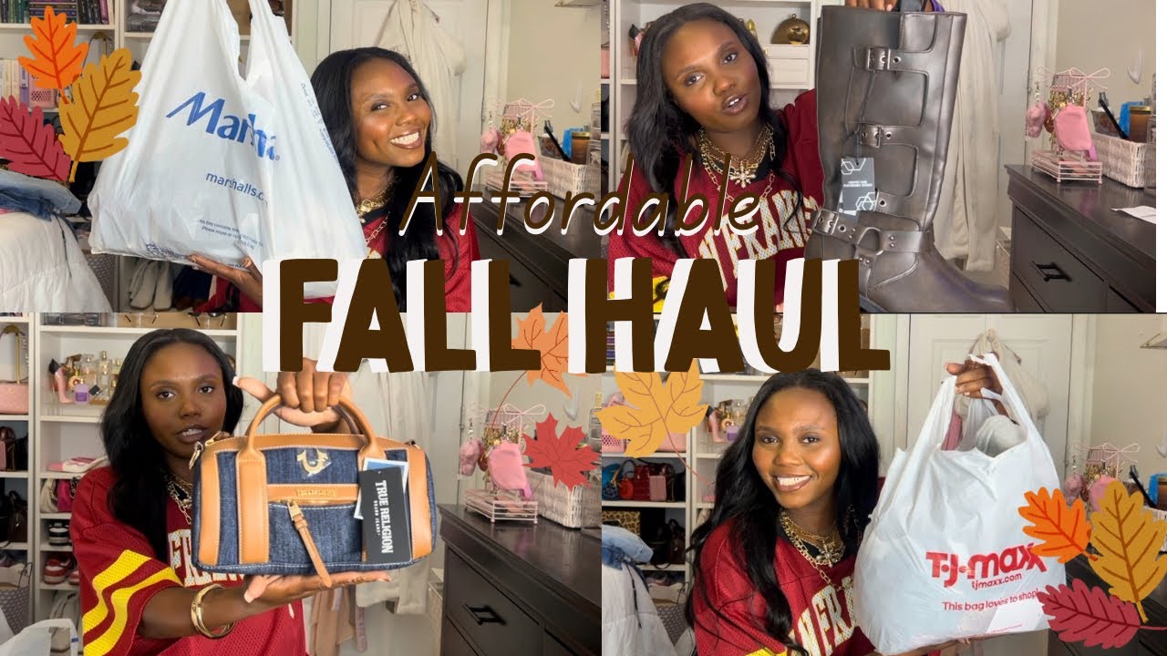 Affordable FALL shopping haul | TJMAXX ~ MARSHALLS ~ OLD NAVY 