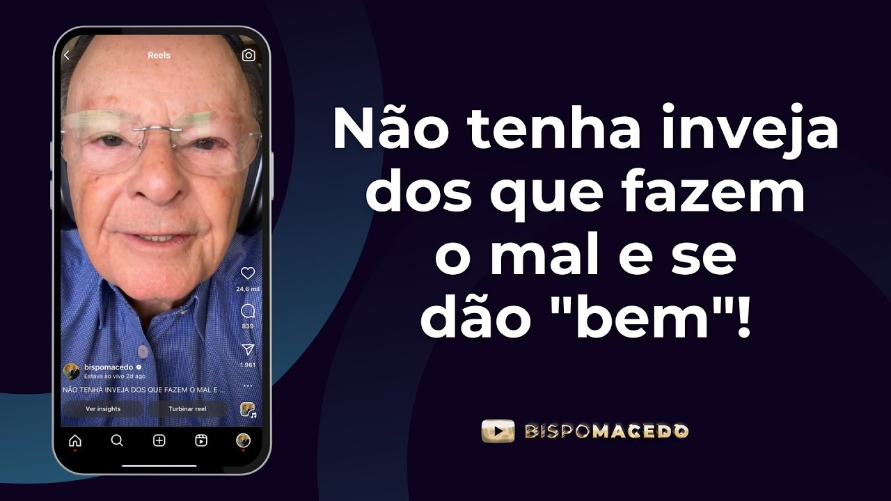 Não tenha inveja dos que fazem o mal e se dão 