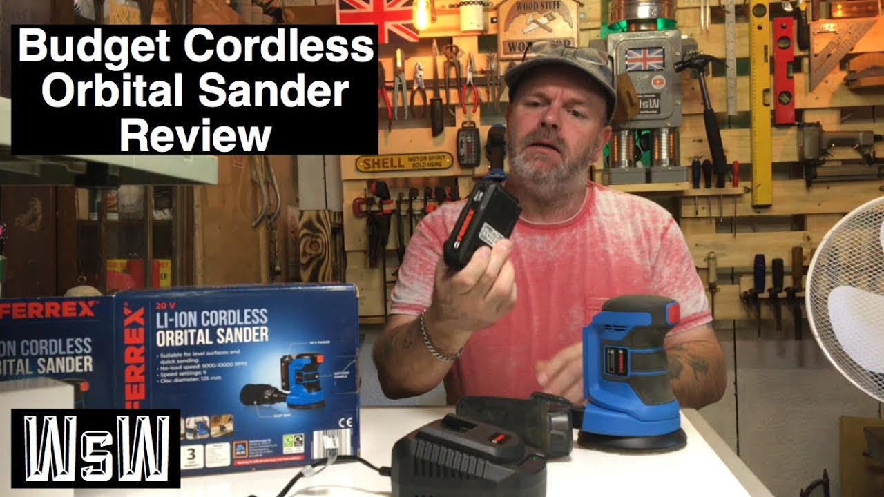 Budget Cordless Orbital Sander Review / Ferrex Cordless Sander from Aldi