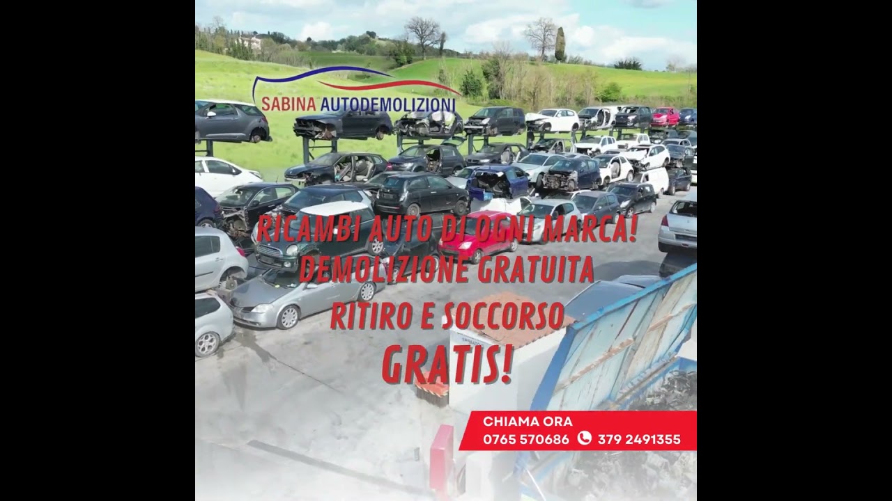 🚗💥 Sabina Autodemolizioni: la soluzione perfetta per la tua auto da rottamare!
