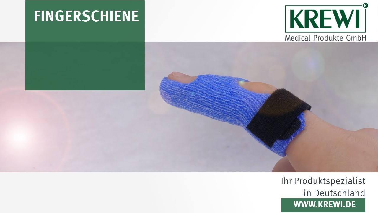 1. Fingerlagerungsschiene | Fraktur des Fingers/ Immobilisation | Ergotherapie