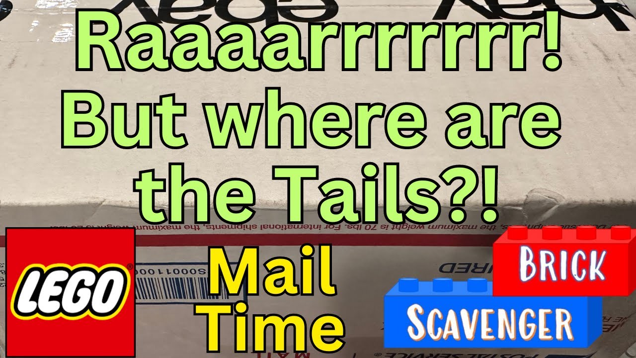 Raaaaarrr… but where are the Dinosaur Tails on Lego Minifigure Mail Time