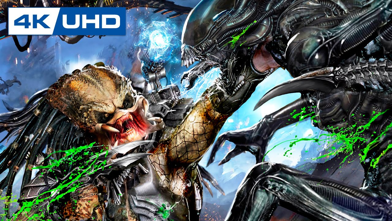 ALIENS VS PREDATOR 3 Pelicula Completa en Español 4K | Historia Ordenada Cronológicamente (Juego)