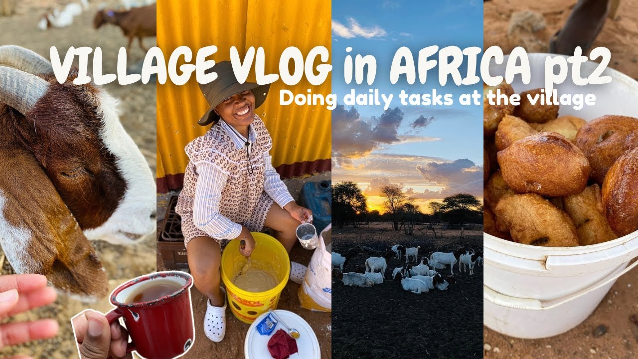 VILLAGE VLOG in AFRICA pt2| Enjoy the simple life w/me| Namibian YouTuber🇳🇦