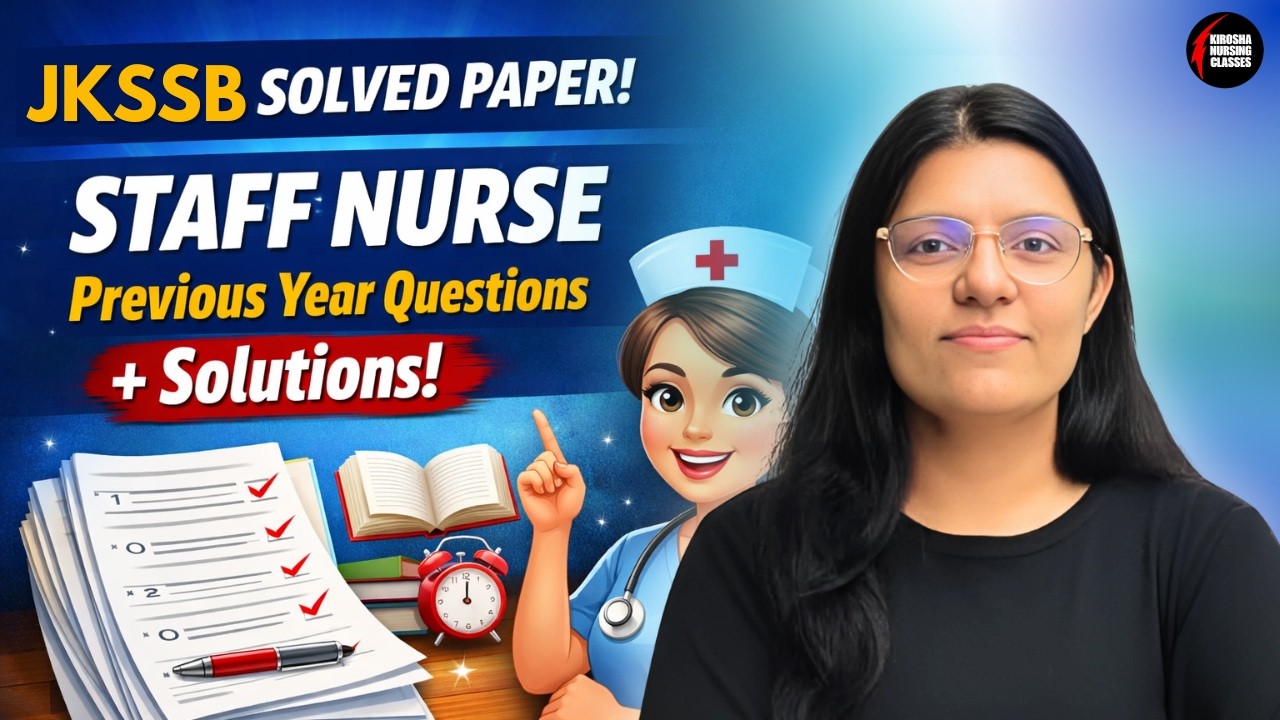 GMC Solved Paper | Staff Nurse Previous Year Questions with Solutions | Master Class!