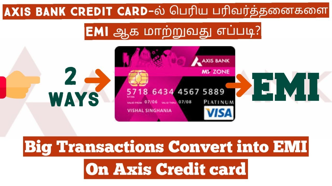 How to Convert Axis Bank Credit Card Transactions to EMI Live🔴 | Convert Large Transactions to EMI