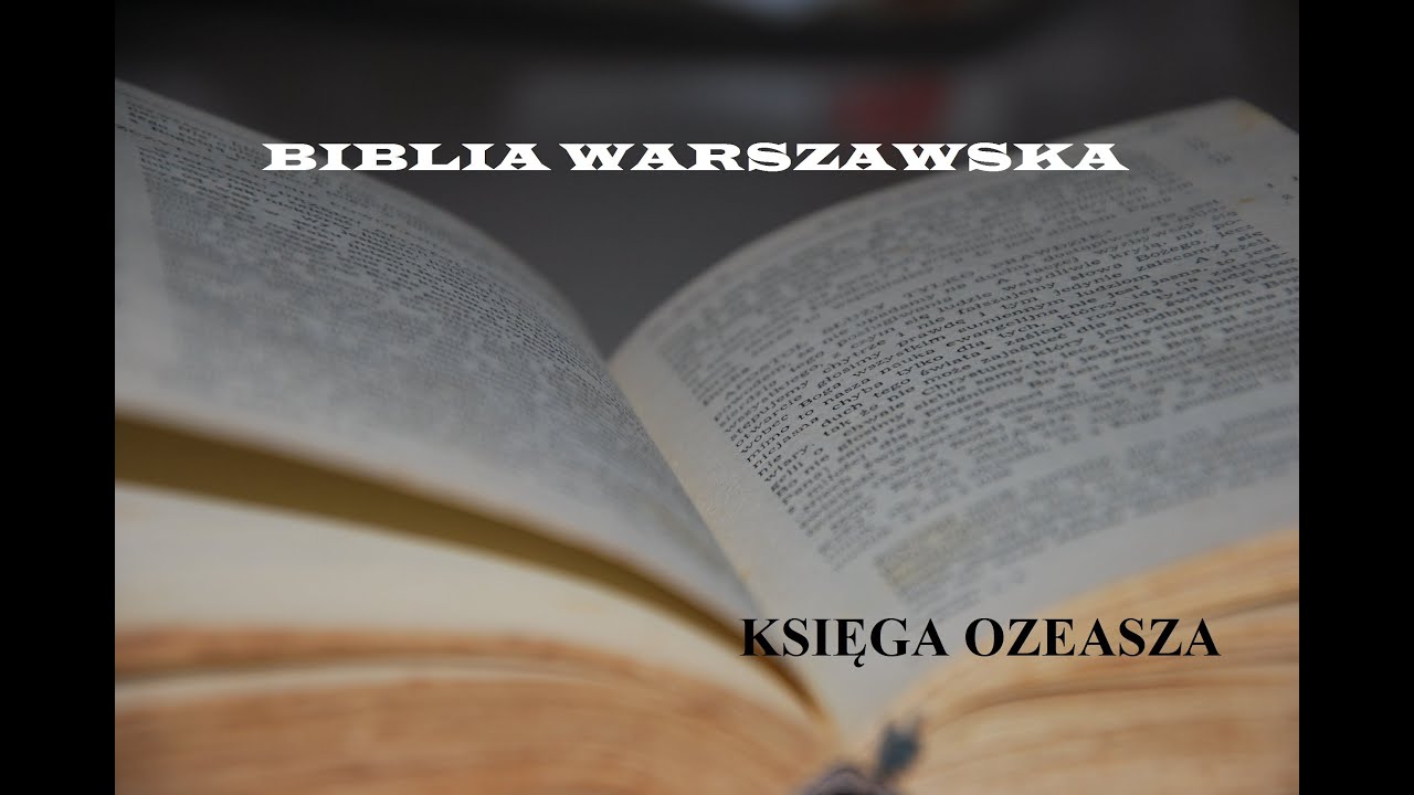 BIBLIA WARSZAWSKA ST 28 Księga Ozeasza
