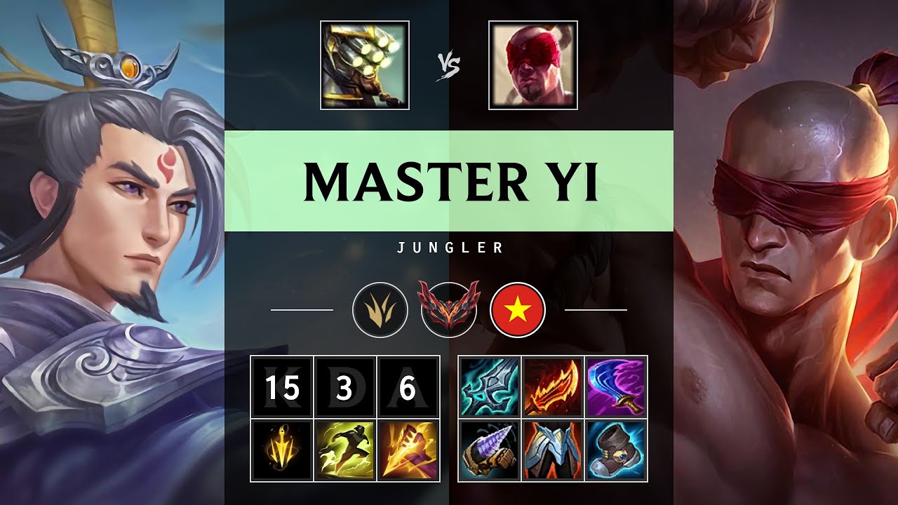 Master Yi Jungle vs Lee Sin - VN Grandmaster Patch 25.13