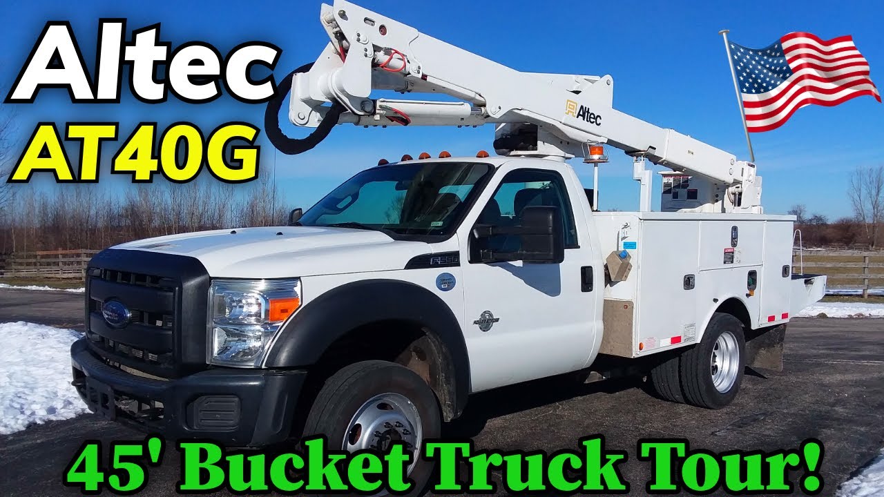 45-футовая высота, внедорожник 4x4: обзор автовышки Altec AT40G