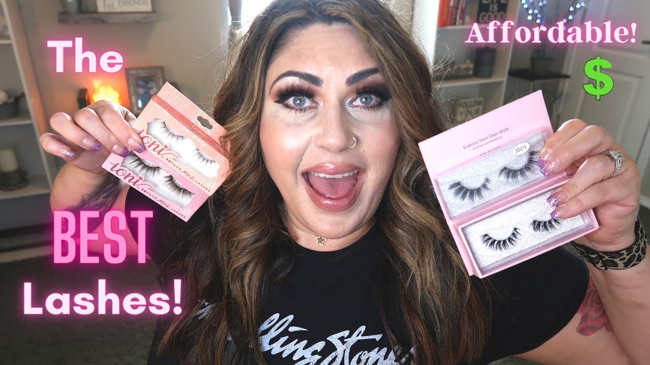 THE BEST AFFORDABLE LASHES - DOLLAR LASHES?? - BEAUTY MUST HAVES! Budget Beauty