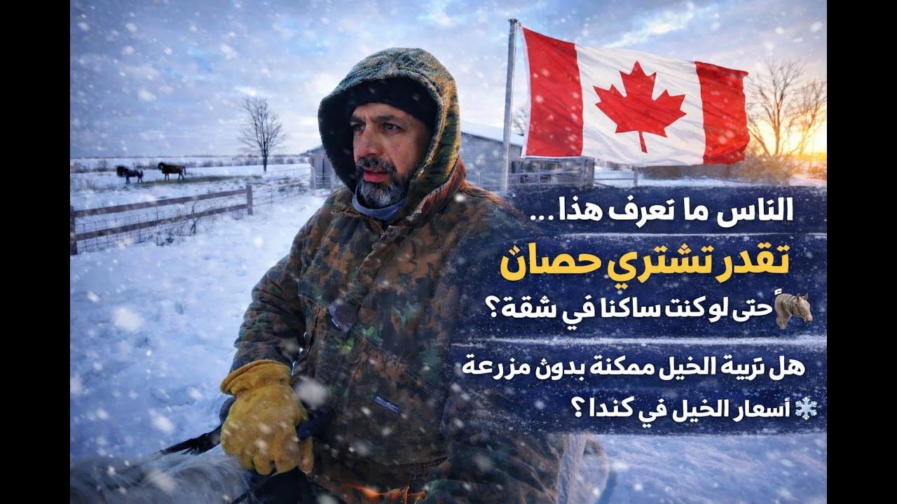 ركوب حصان، ثلوج، ومايك ضايع ❄️🐎 | هاي أسعار الخيل في كندا
