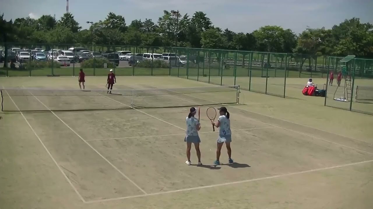 2023年IH テニス女子 団体 1回戦 1 市立太田 群馬 x 聖霊女子短大附 秋田 ダブルス