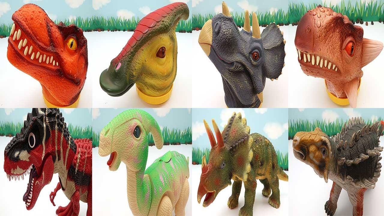 Dinosaur, Dino Eggs, Transformer Eggs In Dinosaur Heads | T-Rex Triceratops 공룡알 공룡 변신 로보트