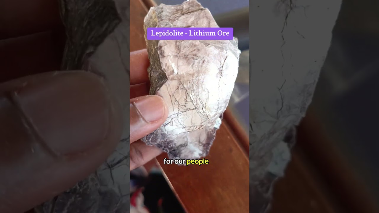 From Uganda's Soil to the world's Evs  #shorts #lepidolite #lithium  #minerals #cleanenergy #mining
