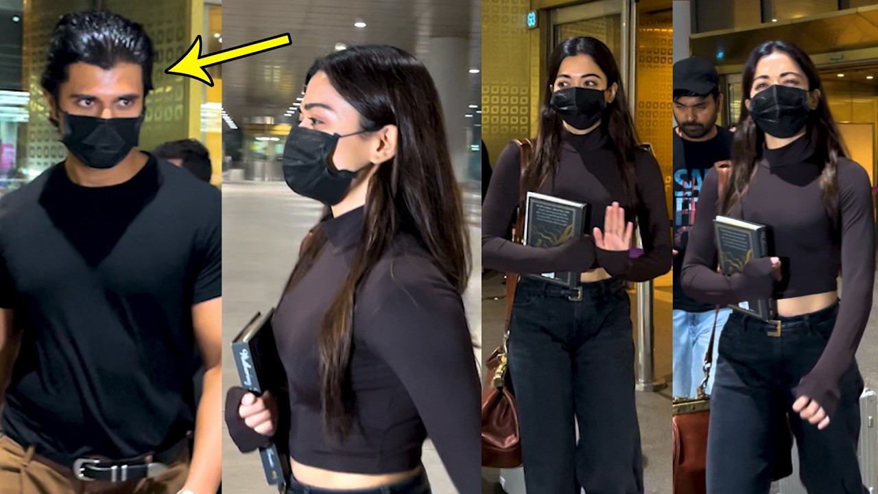 పెళ్లి చేసుకోవడానికి బయలుదేరారు😍: Vijay Devarakonda Rashmika Mandanna Visuals At Airport | FL