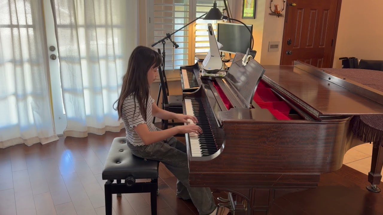 Annabel plays Autumn Waltz by Glenda Austin (NFMC Junior Festival Piano Solo Medium 2024-2028)