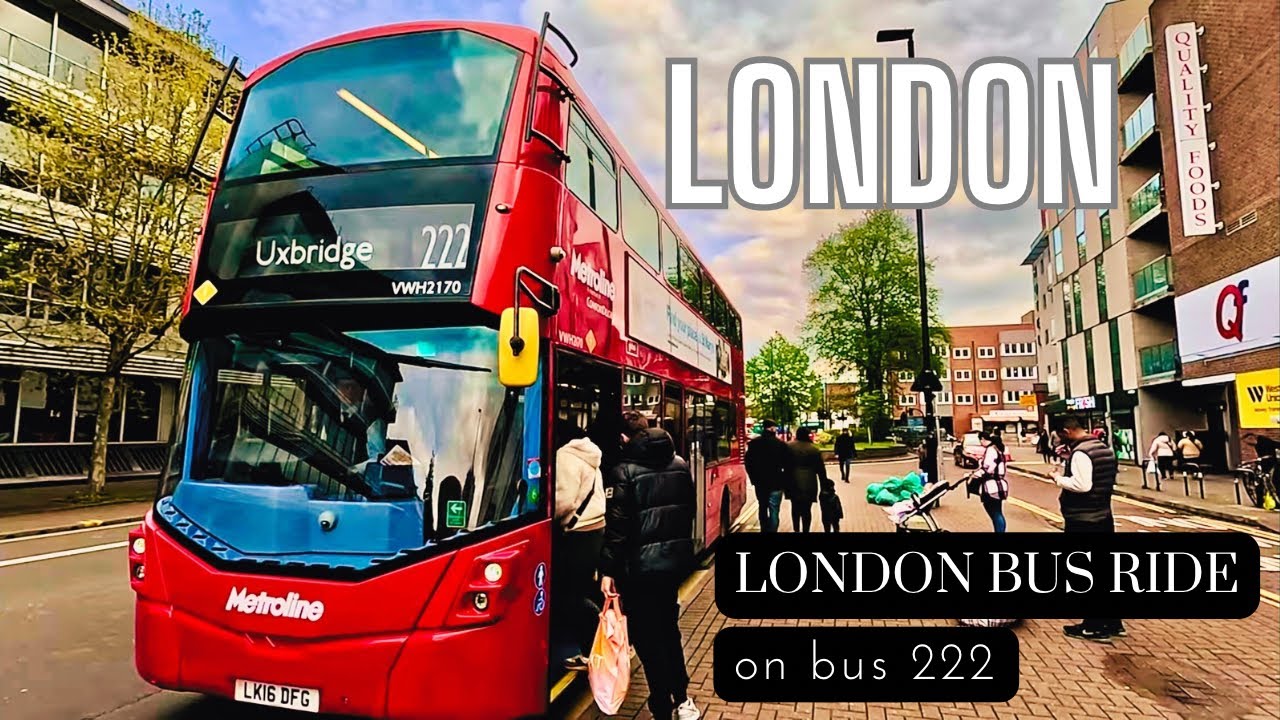 Scenic Spring Journey: Exploring Hounslow to Uxbridge on Bus 222