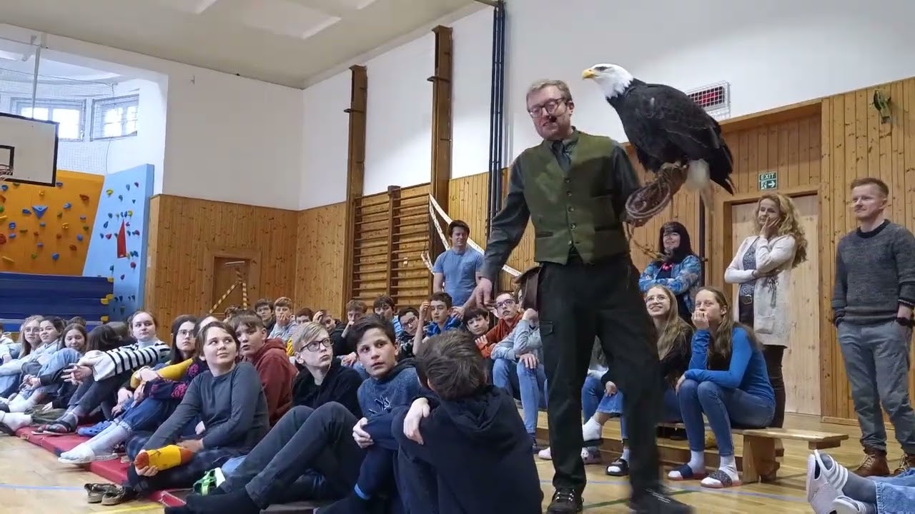Část z představení v tělocvičně 2024