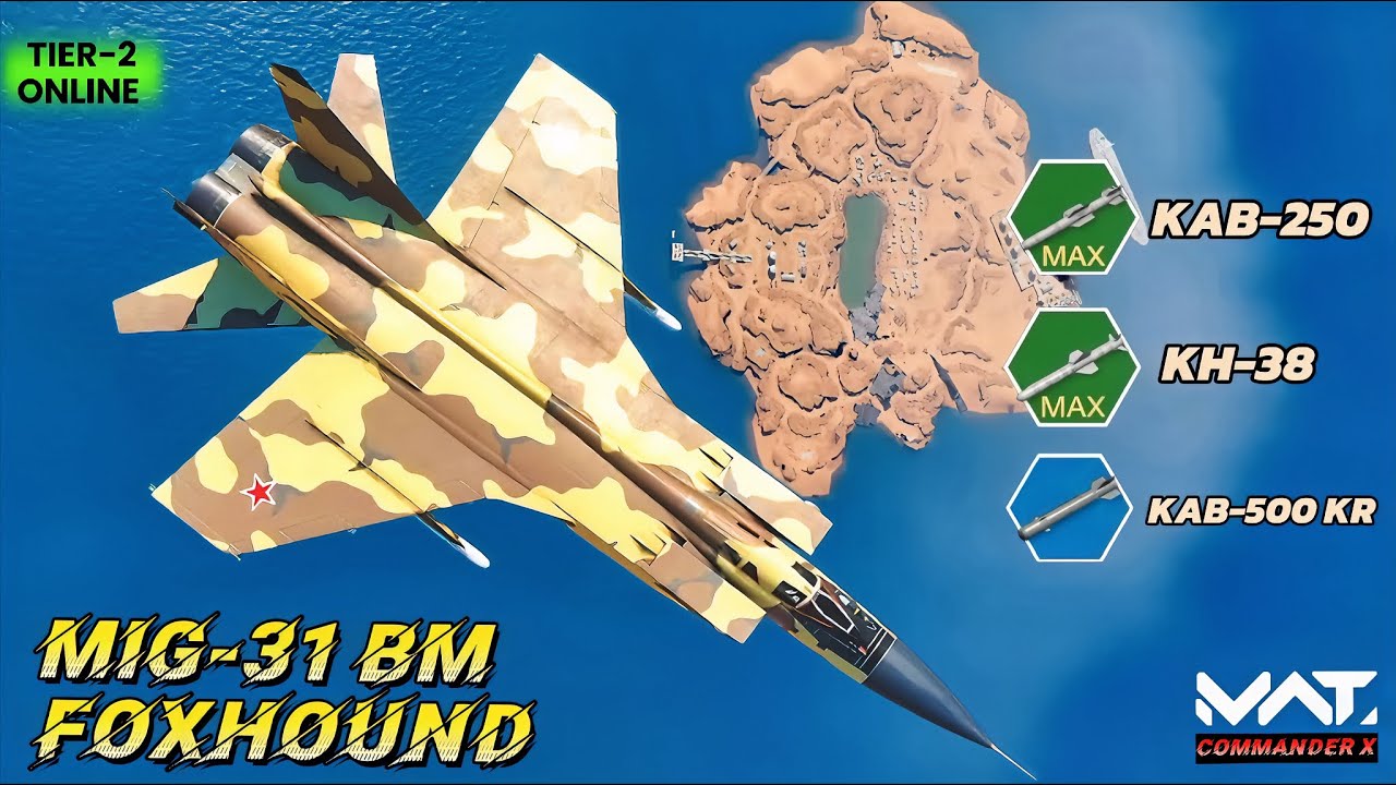 MWT MIG 31 Bm Foxhound Tier 2 Gamplay | mwt | MWT Tier 2 Best Aircraft 