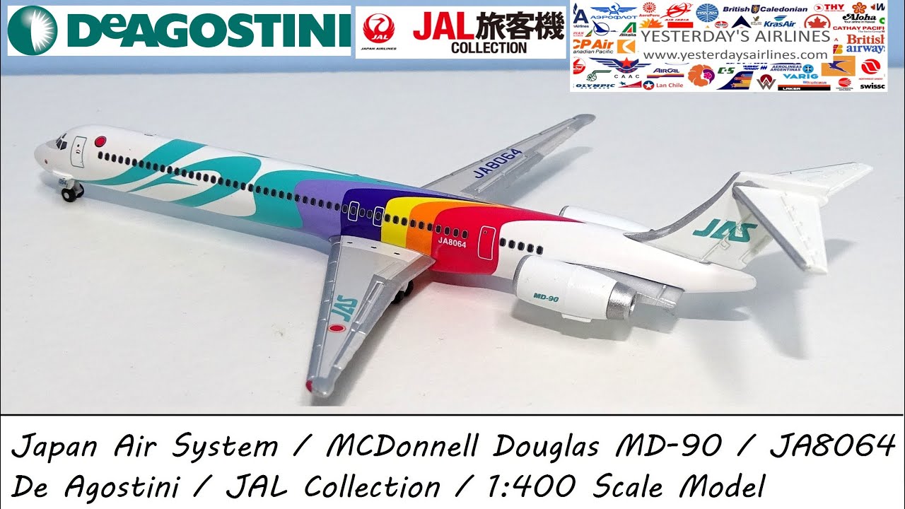 Mould Snapshot Review | De Agostini / JAL Collection | McDonnell Douglas MD-90 | JAS | JA8064