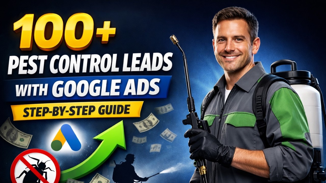 How I Generate 100+ Pest Control Leads Using Google Ads (Step-by-Step Tutorial)
