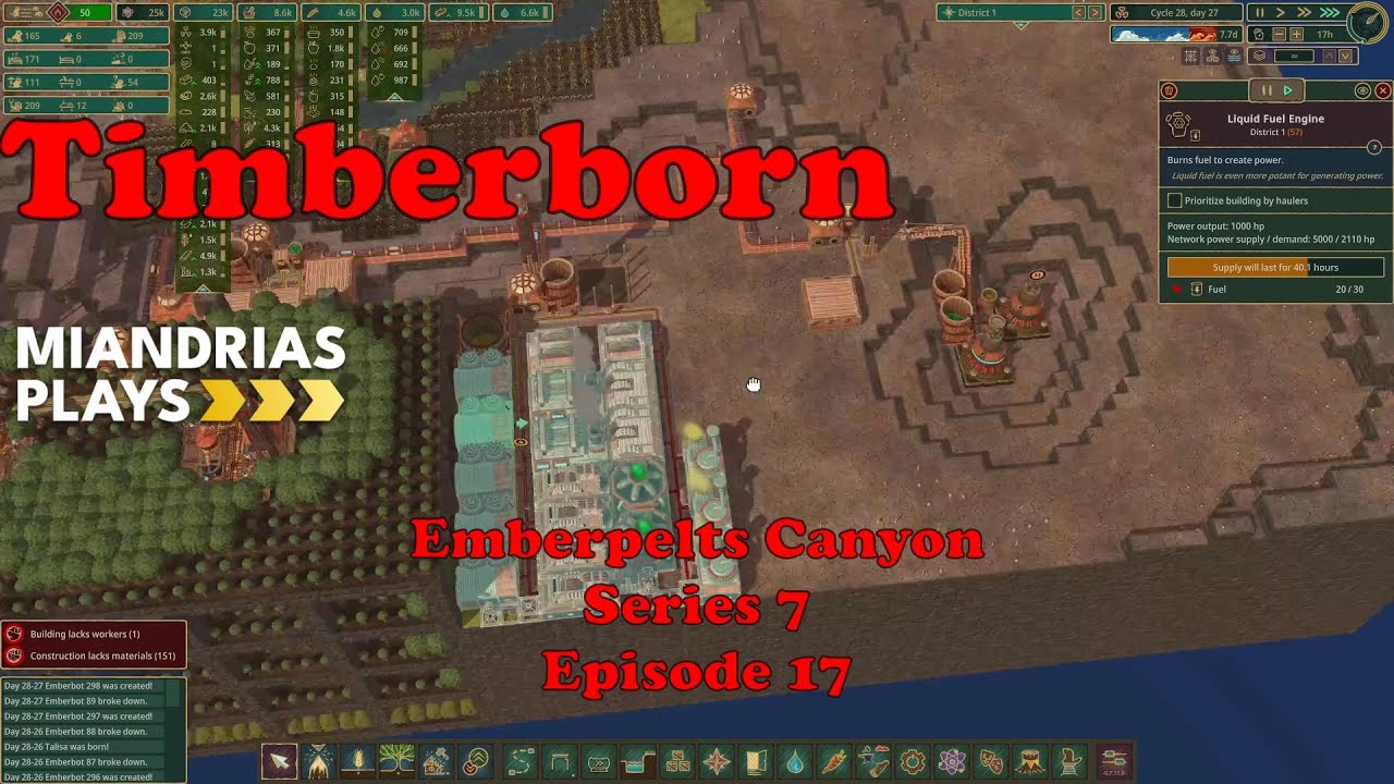 Starting a more proper industrial sector. Timberborn Emberpelts Series 7 Episode 17