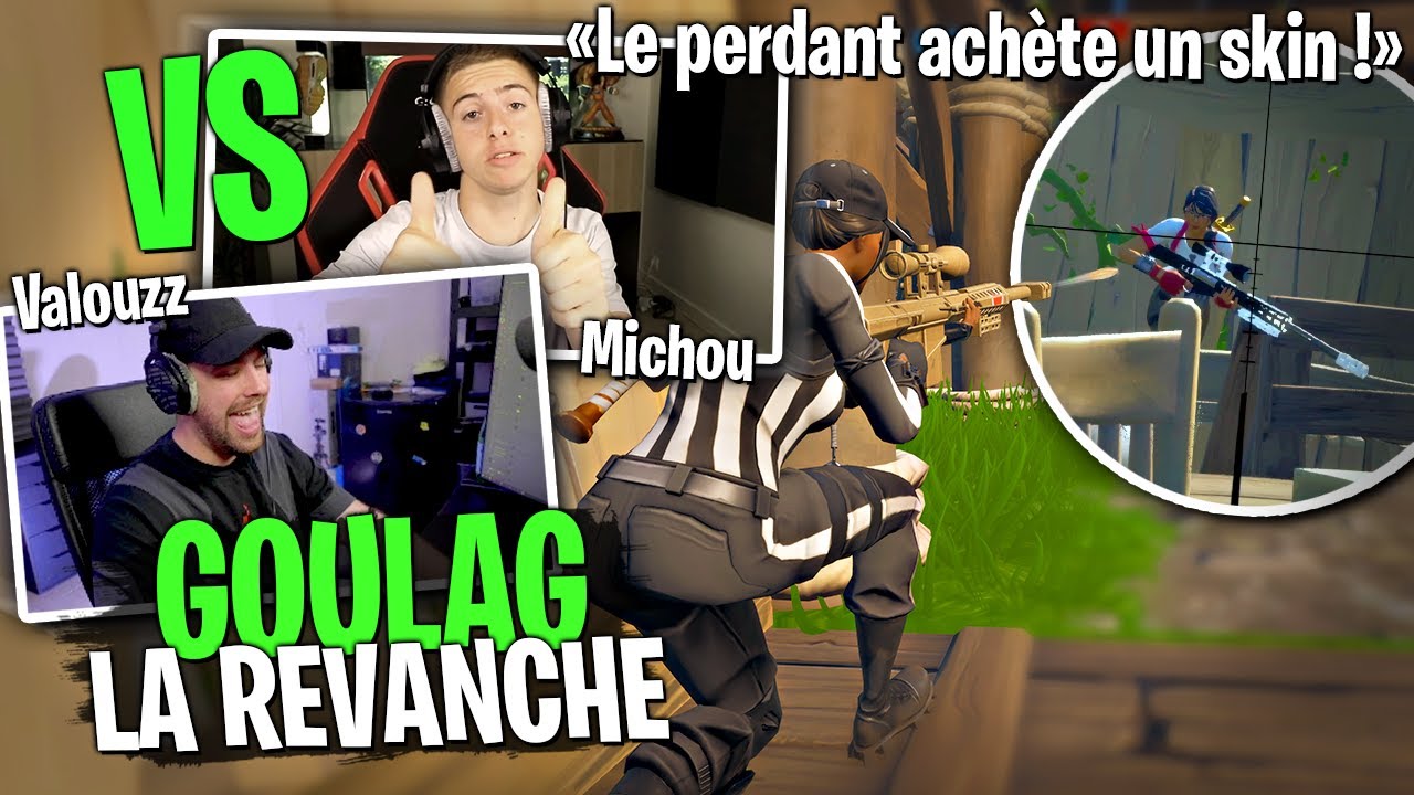 La revanche contre Michou en 1vs1 Goulag sur Fortnite Créatif ! (Le perdant achète un skin...)