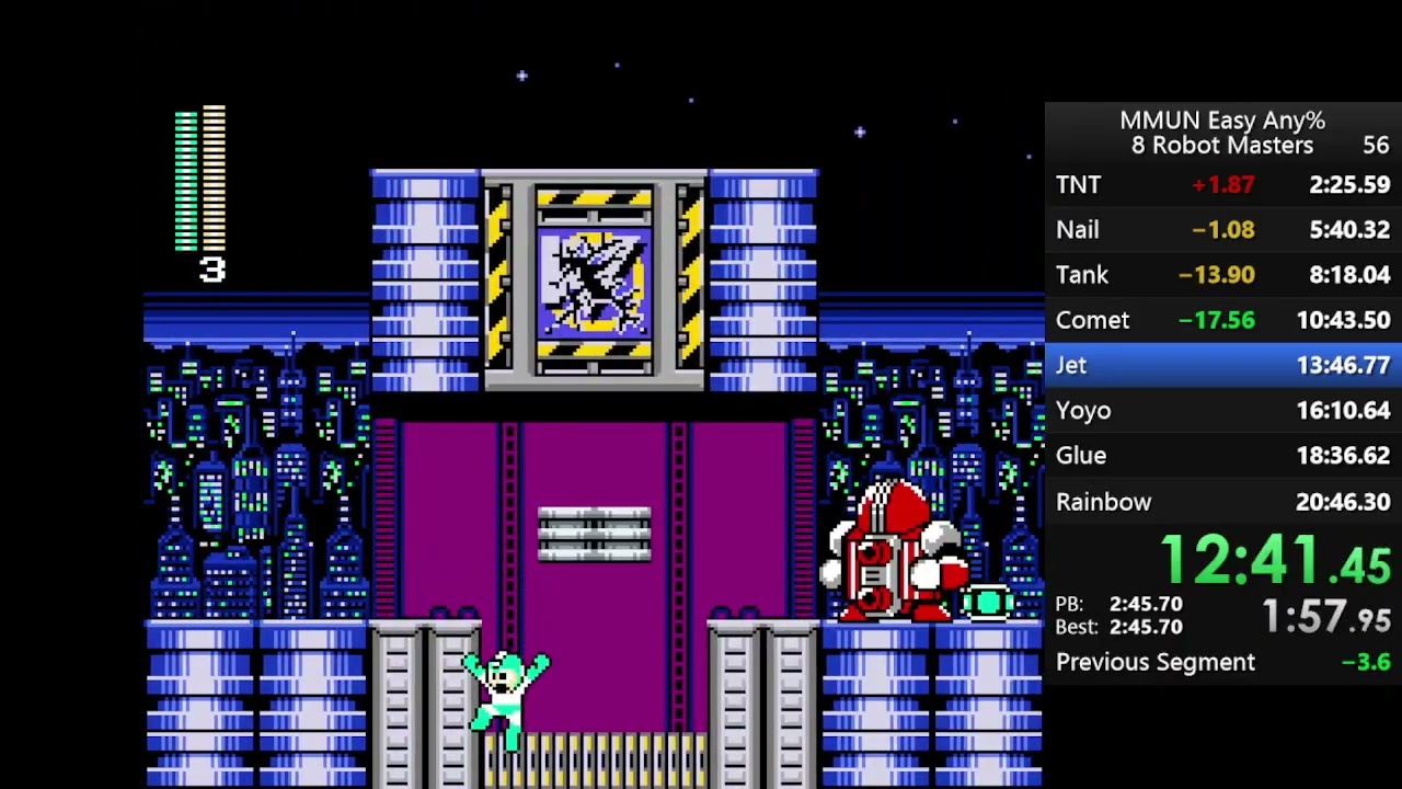 Mega Man Unlimited Easy Difficulty 8 Robot Masters any% in 20:08!!! (Huge PB)