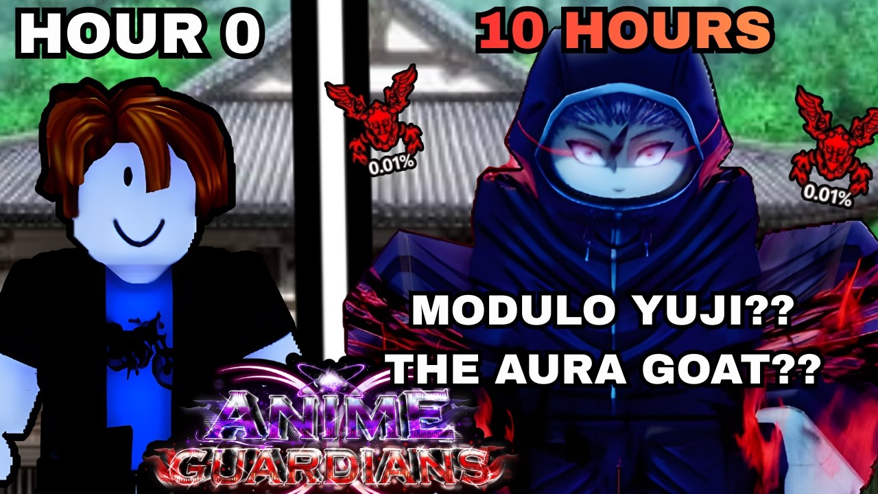 Spending 10+ HOURS Obtaining The *NEW* 0.01% META MODULO YUJI In Anime Guardians