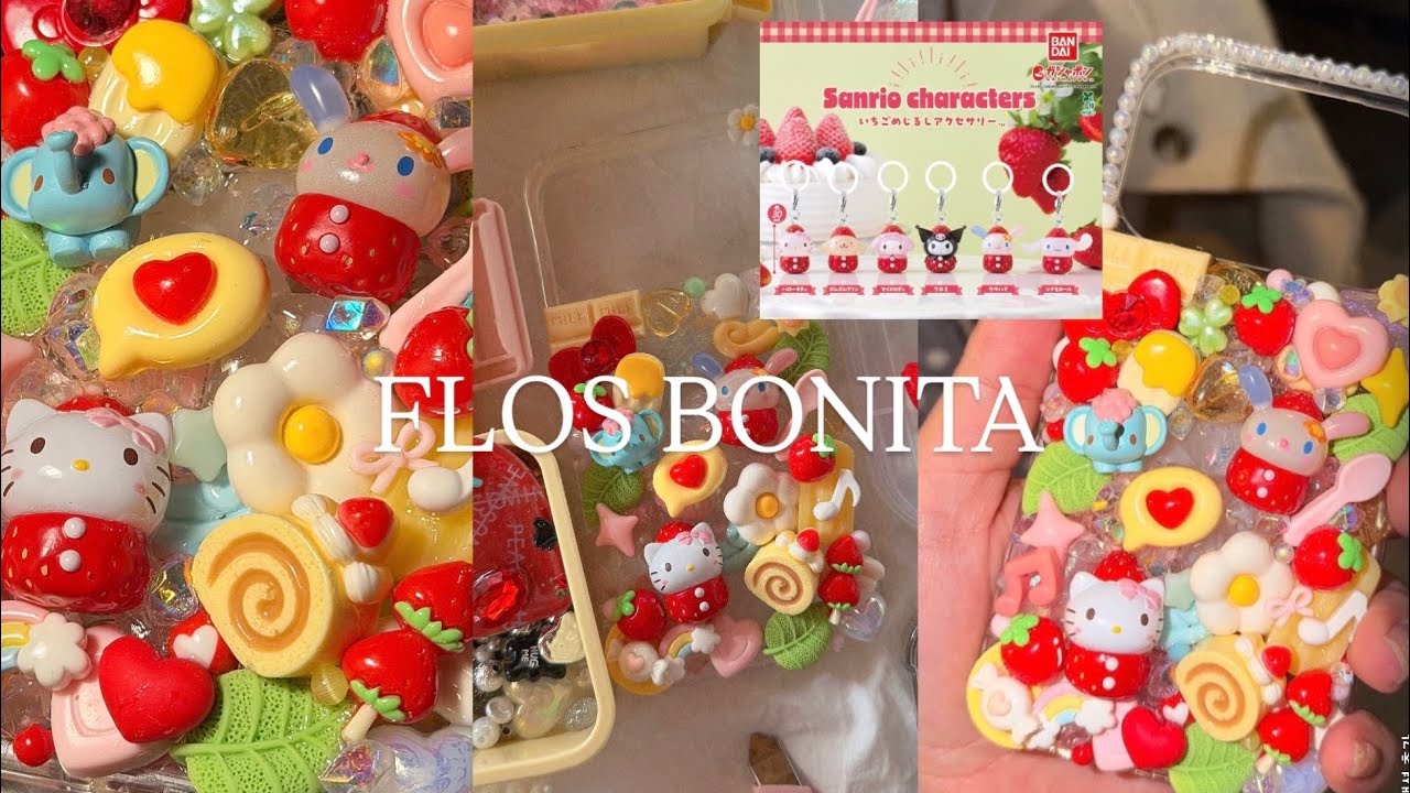 플로스보니타 | 🍓 가장 좋아하는 과일이 딸기입니다 (TMI) 산리오 딸기농장을 만들었어요. #데코덴케이스 