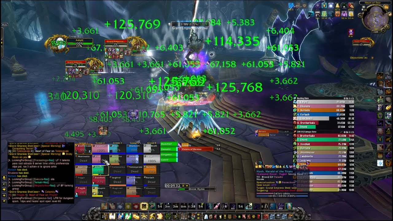 Heroic Grand Empress Shek'zeer 25m - Holy Priest POV | Heart of Fear