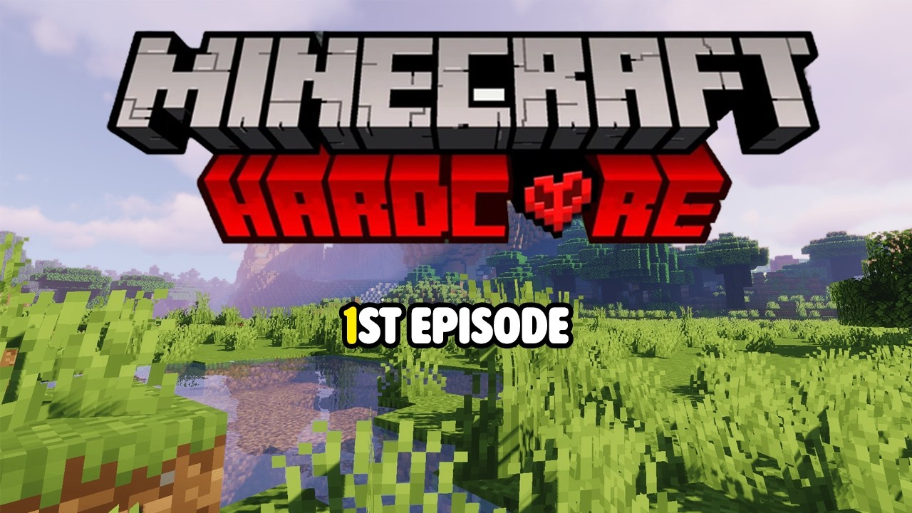 surviving my first day in HARDCORE! Minecraft