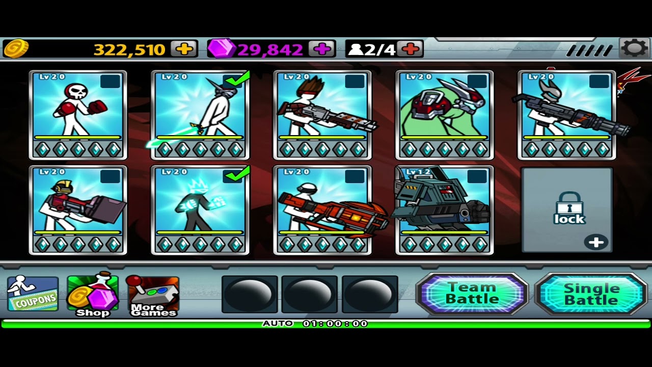 Anger Of Stick 4 Reboot All the MAX LEVEL 20 And The Levels Floors