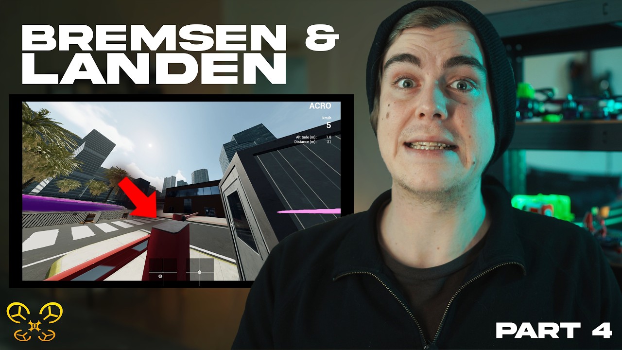 FPV Drohne richtig abbremsen und sicher landen