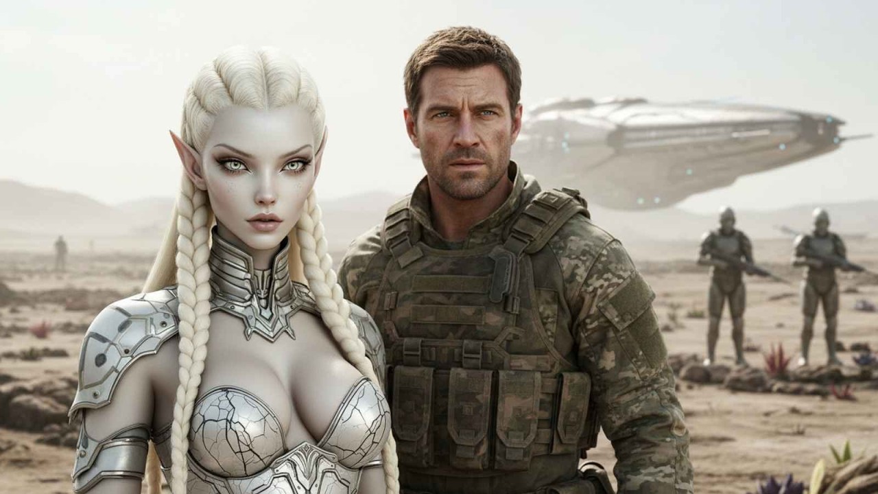 A Slave Alien Woman Was Given to the Human Soldier as a Peace Offering