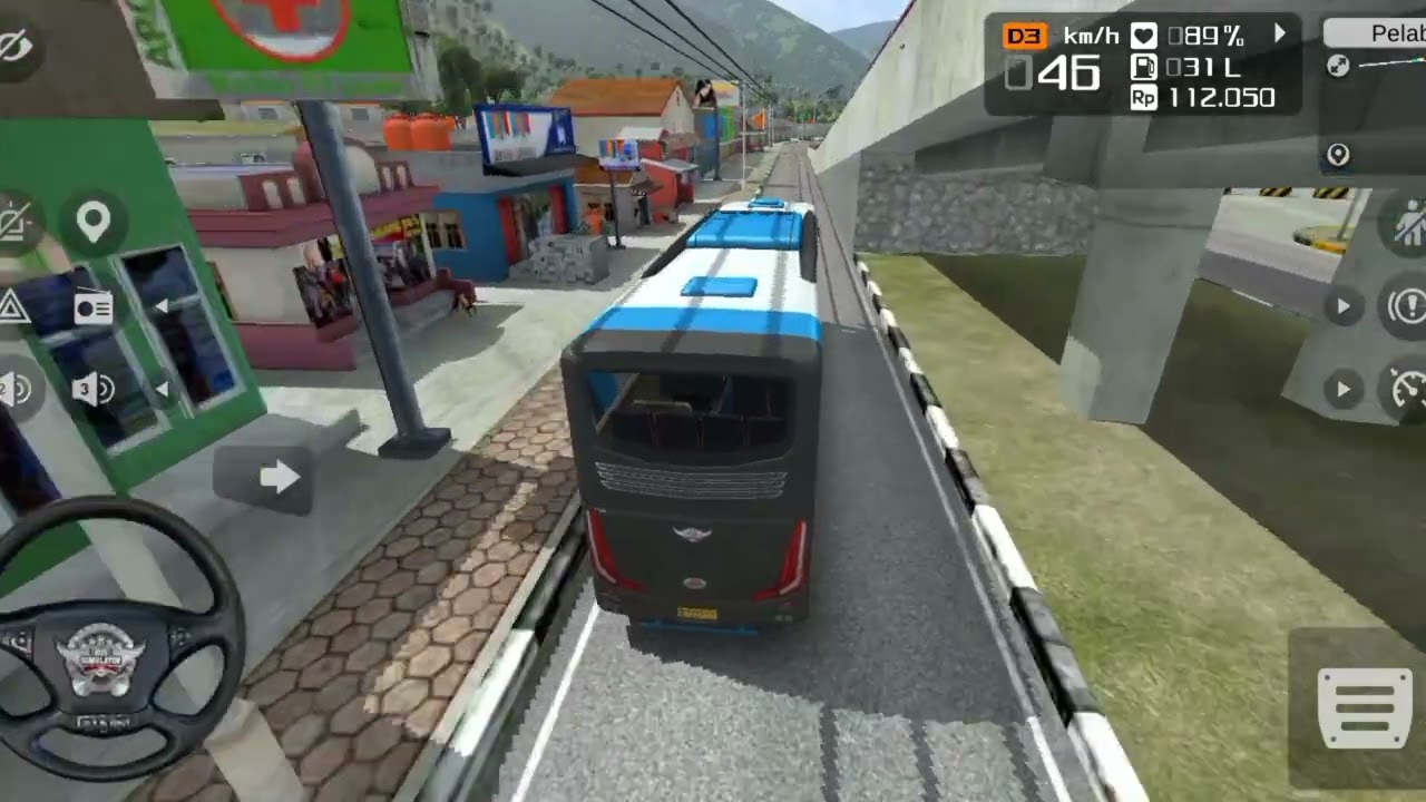 Bus Simulator Indonesia Realistic Gameplay – Long Highway Trip + Refilling & Garage Repair